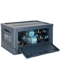 Camping box trunk organizer navy blue