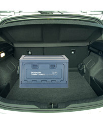 Camping box trunk organizer navy blue