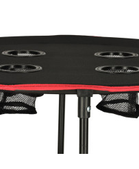 Travel table folding with cover black