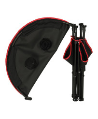Travel table folding with cover black