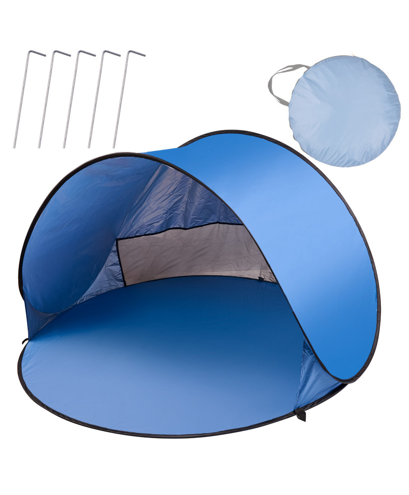Beach tent large self-folding automatic beach garden screen XL 146x146cm + cover