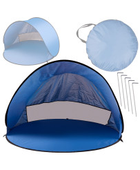 Beach tent large self-folding automatic beach garden screen XL 146x146cm + cover