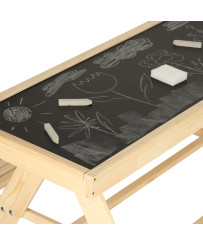Garden set for children table+2 benches sandbox