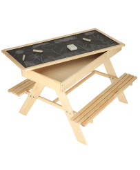 Garden set for children table+2 benches sandbox