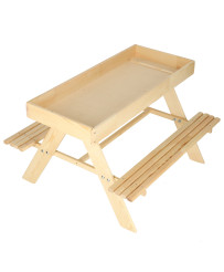 Garden set for children table+2 benches sandbox