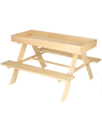 Garden set for children table+2 benches sandbox