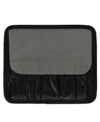 Cosmetics organizer with mirrors black