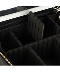 Cosmetics organizer with mirrors black