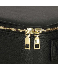 Cosmetics organizer with mirrors black