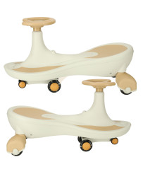 Gravity ride glowing LED wheels with music playing 76cm gold and white max 120kg