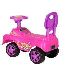 Push car ride smiling car with horn pink