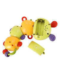Electronic caterpillar musical toy lights