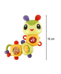 Electronic caterpillar musical toy lights