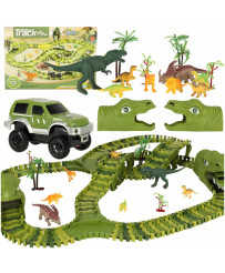 Race track dinosaurs cars...