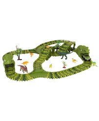 Race track dinosaurs cars 240 elements