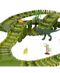 Race track dinosaurs cars 240 elements