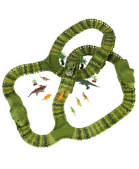 Race track dinosaurs cars 240 elements