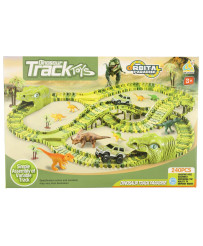 Race track dinosaurs cars 240 elements