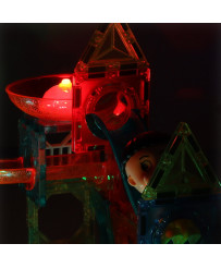 Magnetic blocks marble ball track glowing 202 pieces