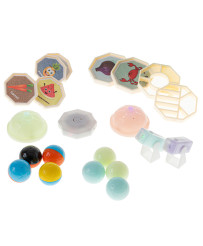 Magnetic blocks marble ball track glowing 202 pieces