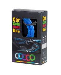 LED ambient lighting for car / auto USB / 12V tape 3m blue