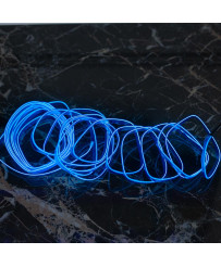 LED ambient lighting for car / auto USB / 12V tape 3m blue