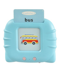 Educational card reader fiszki for learning English vocabulary 112 cards