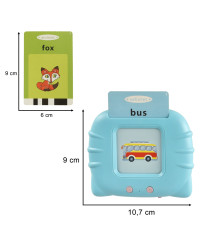 Educational card reader fiszki for learning English vocabulary 112 cards