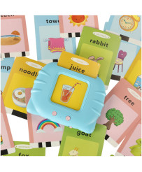 Educational card reader fiszki for learning English vocabulary 112 cards