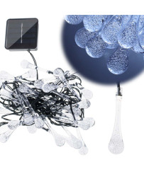 Solar garden icicle lights...