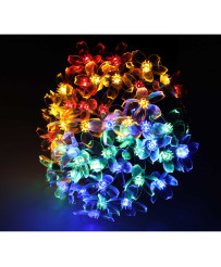 Solar garden lights flowers 7m 50LED multicolor