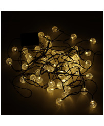 Solar ball garden lights 7m 50LED warm white