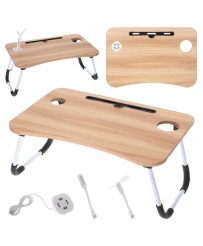 Folding laptop table for...
