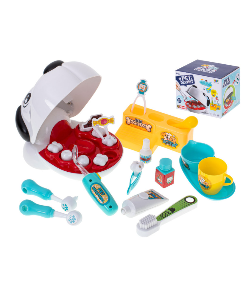 Dog dog at the dentist sick tooth cure tooth