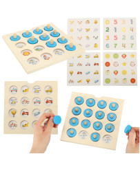 Wooden puzzle memory board...
