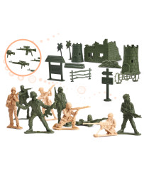 Soldiers military base figures set 114el.
