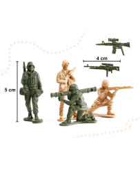 Soldiers military base figures set 114el.