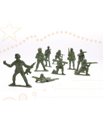 Soldiers military base figures set 114el.