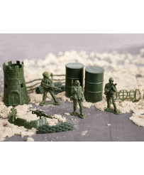 Soldiers military base figures set 114el.
