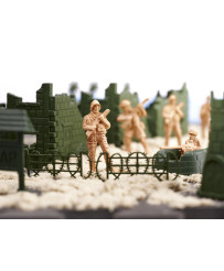 Soldiers military base figures set 114el.