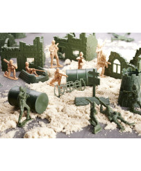 Soldiers military base figures set 114el.