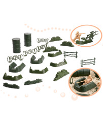 Soldiers military base figures set 114el.