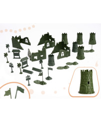 Soldiers military base figures set 114el.