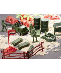 Soldiers military base figures set 307el.