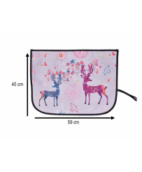 Magnetic curtain deer car window cover