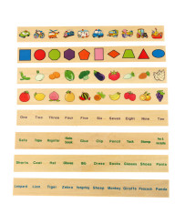 Wooden sorter puzzle match pictures