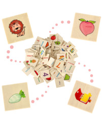 Wooden sorter puzzle match pictures