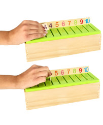 Wooden sorter puzzle match pictures
