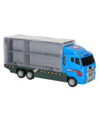 Transporter truck TIR launcher + metal cars police