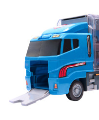 Transporter truck TIR launcher + metal cars police